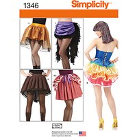 Simplicity Women's Costume Skirts & Bustles Sewing Patterns, 1346