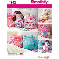 Simplicity Stuffed Doll & Animals Sewing Patterns, 1342