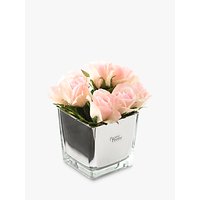 Peony Artificial Roses In Mirror Cube
