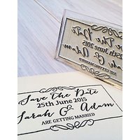 StompStamps Personalised Save The Date Stamp