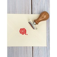 StompStamps Personalised Wax Seal Style Initial Stamp