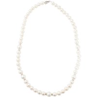A B Davis Sterling Silver Freshwater Pearl Necklace, Silver
