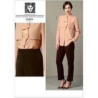 Vogue Anne Klein Women's Top And Trousers Sewing Pattern, 1414
