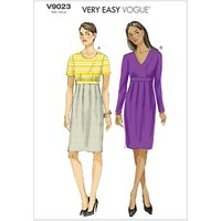 Vogue Very Easy Women's Dress Sewing Pattern, 9023