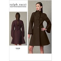Vogue Ralph Rucci Women's Coat Sewing Pattern, 1419