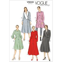 Vogue Women's Coat Sewing Pattern, 9040