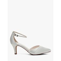 Rainbow Club Harper Satin Pointed Court Shoes, Ivory
