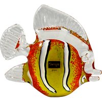 Svaja Clara Clownfish Glass Ornament, Orange/Black/White