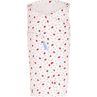 Grobag Ladybird Swaddling Blanket, White/Red