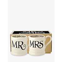 Emma Bridgewater Black Toast Mr & Mrs Mugs, Set Of 2