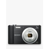 Sony CyberShot DSC-W800 Compact Camera, HD 720p, 20.1MP, 5x Optical Zoom, 2.7 LCD Screen