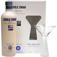 Coole Swan Superior Irish Cream Liqueur & Glass Set, 70cl