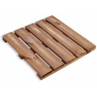 Blooma Brown Pine Deck Tile (T)40mm (W)500mm (L)500mm