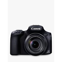 Canon PowerShot SX60 HS Bridge Camera, HD 1080p, 16.1MP, 65x Optical Zoom, 3” LCD Screen, Black