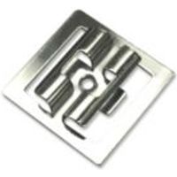 Blooma Polished Stainless Steel Fixing Clip (L)45mm Pack Of 50