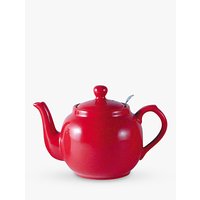 London Pottery Farmhouse Filter Teapot, Red, 600ml