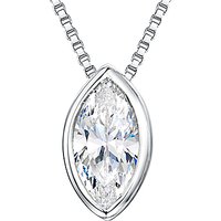 Jools By Jenny Brown Sterling Silver Cubic Zirconia Pendant, Silver