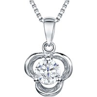 Jools By Jenny Brown Cubic Zirconia Large Pendant, Silver