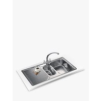 Franke Ariane ARX 651P Right Hand 1.5 Bowl Kitchen Sink, Stainless Steel