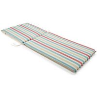 Isla Striped Multicolour Sunlounger Cushion