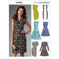 Vogue Easy Options Women's Dress Sewing Pattern, 9050