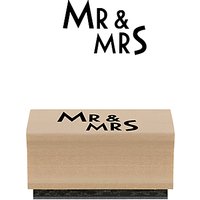 East Of India Mr & Mrs Rubber Stamp