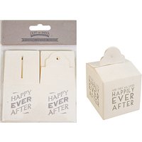East Of India Square Favour Boxes, Set Of 6, Cream