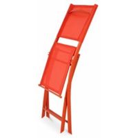 Saba Vermillion Metal Bistro Chair