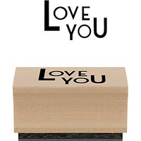 East Of India 'Love You' Stamp, Multi