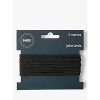 John Lewis Elastic, 4mm, Black