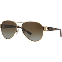Ralph Lauren RL7047Q Polarised Aviator Sunglasses, Gold