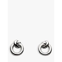 Kit Heath Sterling Silver Knot Stud Earrings, Silver