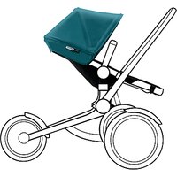 Bugaboo Runner Pushchair Seat With Petrol Blue Canopy