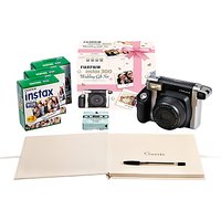 Fujifilm Instax 300 Wedding Pack With Instant Camera, 60 Shots, Photo Mounts, Wedding Guest Book & Pen