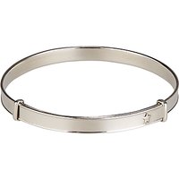 John Lewis Sterling Silver Expanding Lucky Star Bangle