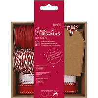 Docrafts Create Christmas Gift Tag Kit, Gold/Red