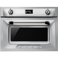 Smeg SF4920VCX Victoria Combination Steam Oven, Stainless Steel