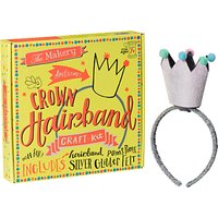 The Makery Make Your Own Crown Headband Craft Kit, Silver