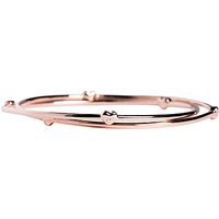 Joma Sweetheart Rose Gold Plated Bangle, Rose Gold
