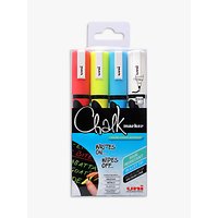 Mitsubishi Chalk Markers, Pack Of 4, Multi