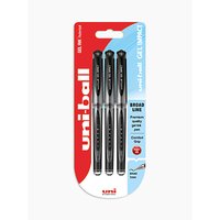 Uniball Gel Ink Rollerball Pen, Pack Of 3