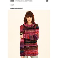 Rico Chunky Melange Raglan Tunic And Sweater Knitting Pattern, 268