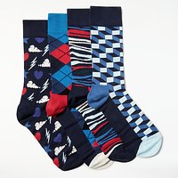 Happy Socks Exclusive Gift Box, One Size, Pack Of 4, Multi