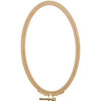 Rico Embroidery Oval Hoop, Natural, 13/21