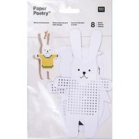 Rico Paper Poetry Assorted Animal Embroidery Board