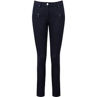 Pure Collection Landsdowne Cotton Stretch Trousers, Navy