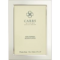 Carrs Silver Plated Flat Frame, 4 X 6