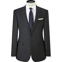 John Lewis Birdseye Wool Regular Fit Suit Jacket, Charcoal