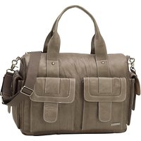 Storksak Sofia Leather Baby Changing Bag, Taupe