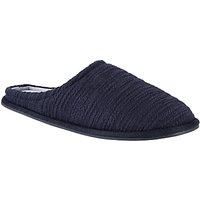 Kin By John Lewis Textured Knit Mule Slippers, Navy